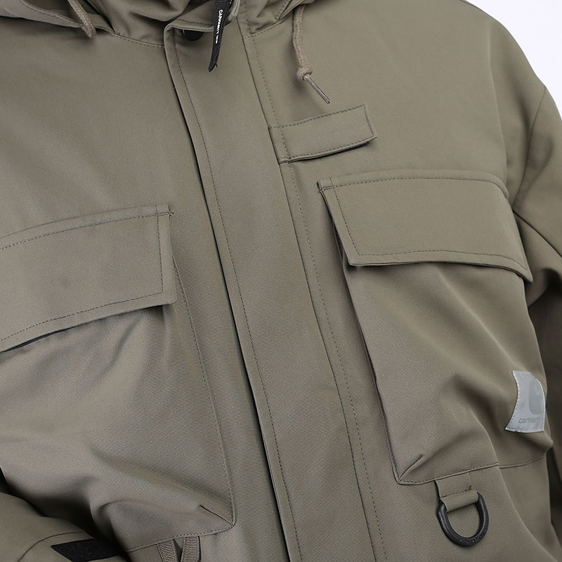 мужская зеленая куртка Carhartt WIP Elmwood Jacket I026022-moor - цена, описание, фото 4